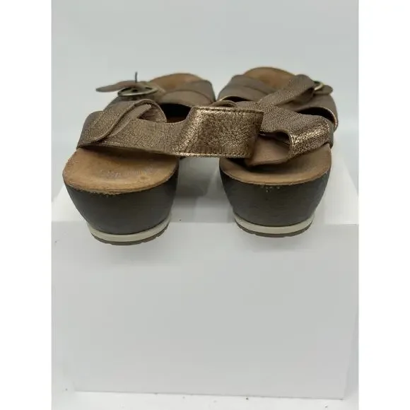 Women's Strappy Bronze Sandals Dansko Size 41 Preowned - Picture 5 of 6